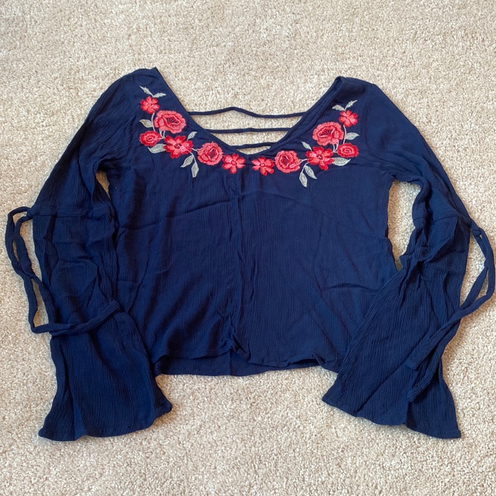 Womens Hollister long sleeve top
